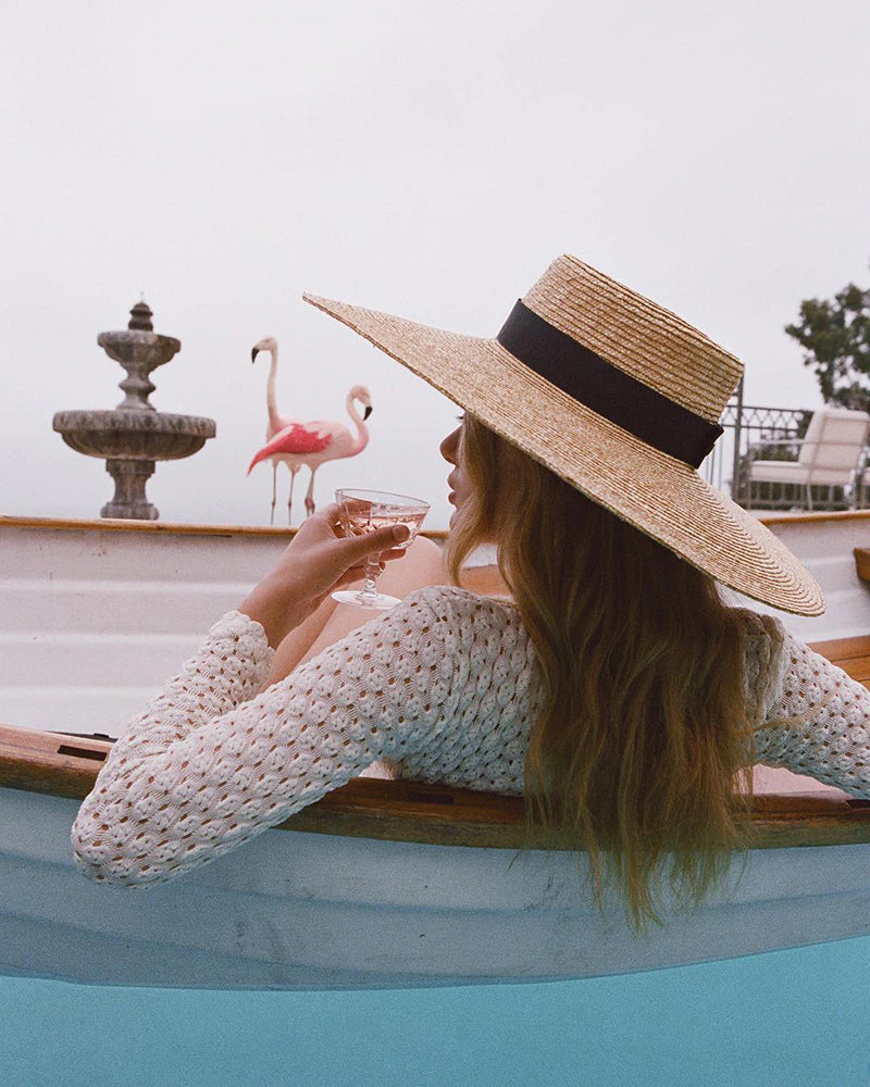 BROOKE STRAW HAT - NATURAL